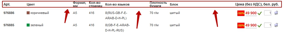 Парсер контента: Глобальное обновление до версии 5.0.0 - Селектор блока шапки таблицы