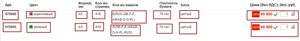 Парсер контента: Глобальное обновление до версии 5.0.0 - Селектор значения параметра в теле таблицы